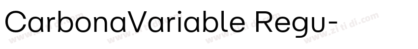 CarbonaVariable Regu字体转换